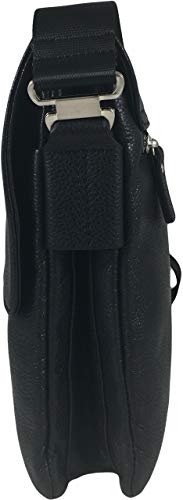 Men's Genuine Leather Briefcase Shoulder Messenger Bag Black3