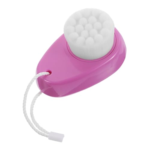 PACKOVE Facial Cleaning Brush Silicone Bristles Manual Face Scrubber for Women Gentle Skin Care Tool