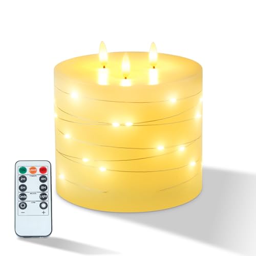 Velas LED Amagic sin fuego con mando para evitar manchas de cera