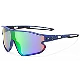 Tiokuko Kids Teens Sport Sunglasses, Polarized Baseball Sunglasses for Kids Age 6-16, UV400 Protection Youth for Cycling, Birthday Christmas Gifts for Girls Boys(TK12)
