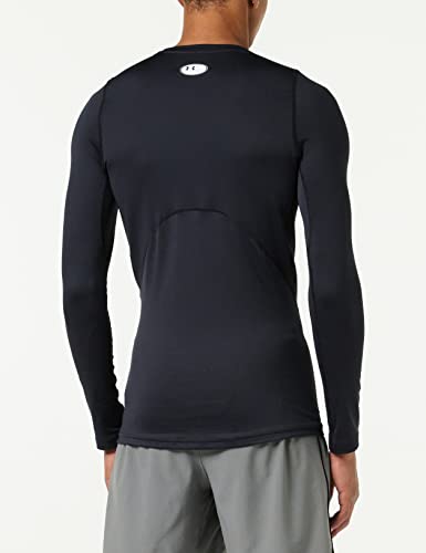 Under Armour Mens Coldgear Armour Fitted Crew , Black (001)/White , X-Large #TOP3