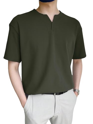 Image of Leriya Fashion T-Shirt for Men || Cotton Tshirt for Men || Plain Tshirt for Men || Half Sleeve T-Shirt for Men || V-Neck Style Design T-Shirt for Men