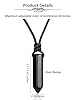 JSDDE Natural Black Obsidian Crystal Necklace for Women Wen Reiki Healing Hexagonal Point Crystals Stone Pendant Necklaces Jewellery #5