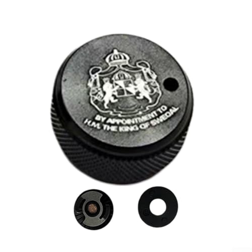 Spool Mechanical Brake Knob for ABU 3/3.5/4/P5 Generation Baitcasting Reels, Aluminum Fishing Wheel Tension Brake Bolt Baitcasting Reel Brake Trim Knob with Internal Sound Kit(Black)