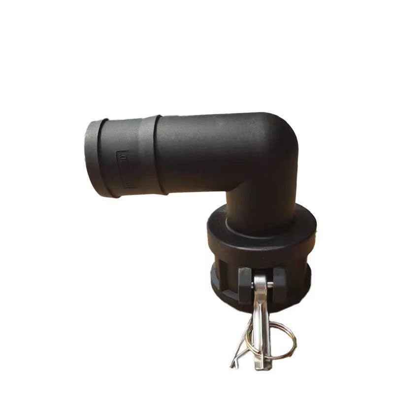 Conector de Toque de Manguera, Conector rápido de Extremo Hembra en Forma de C de plástico, Conector de cánula de Extremo Hembra, Conector de Cuero cabelludo doblado de 90 Grados de Extremo