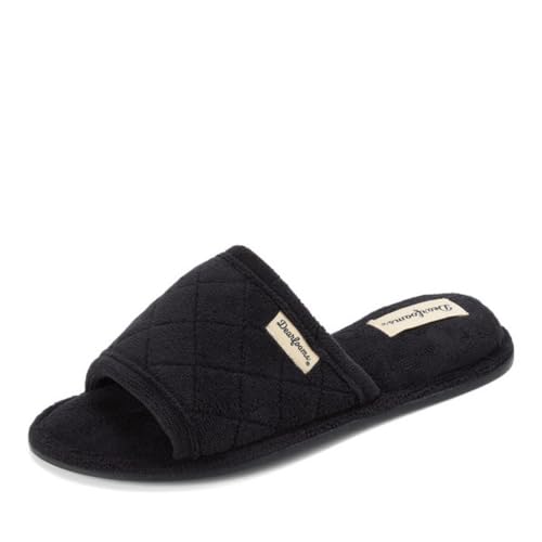 Image of Dearfoams womens Slipper Memory Foam Summer House Shoe Beatrice Terry Slide