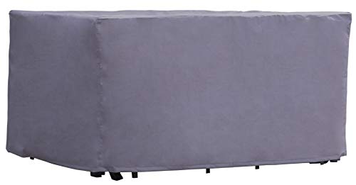 ATLANTIS Outdoor | Housse de Protection Table Salon de Jardin | 165 x 135 x 95 cm (L x L x H) | Gris | Résistant à L'eau | pour Jardin, Terrasse, Meubles | Qualité | Mobilier | Bâche Cover