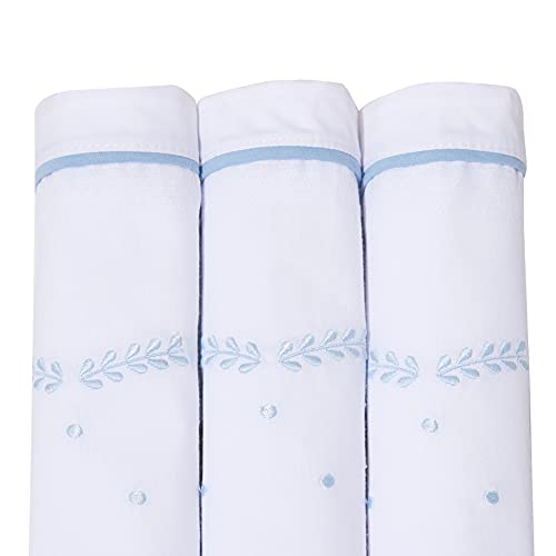 Fralda Bordada Mami para Bebê Classicos 68cm X 66cm Contém 03 Unidades