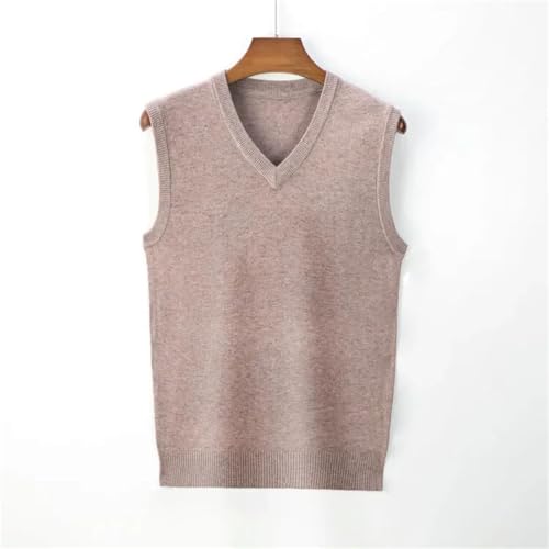 Men's High-End Sweater Vest V-Neck Warm Knit Tank Mens Clothes Pullover Tops3