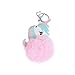 Produktbild MICHAELA BLAKE 1pc Nizza Einhorn Einhorn Schlüsselanhänger Plüsch Pom Pom Auto Suspension Ball Schlüsselketten-Handtaschen-Charme-Anhänger Geschenk-Weihnachtsdekoration Für Frauen Und Mädchen (Rosa)