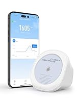 SMARTERCURRY Tuya Zigbee Lichtsensor, Smart Luminanzsensor mit Echtzeit Lumenwertprüfung, Wasserdichter Dämmerungssensor für draußen mit Smart Life/Tuya App, Tuya Zigbee Gateway erforderlich