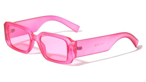 Dweebzilla Slim Sleek Thick Bold Retro Rectangular Sunglasses