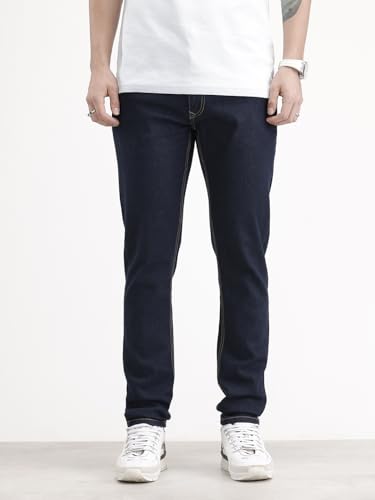 Image of WROGN Men's Cotton Stretch Jeans | Slim Tapered Fit
