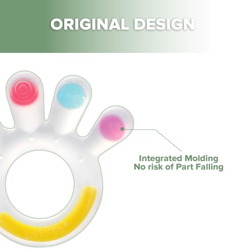 image for Haakaa Palm Teether - Soft Silicone Baby Soothing Teether Pacifier - F