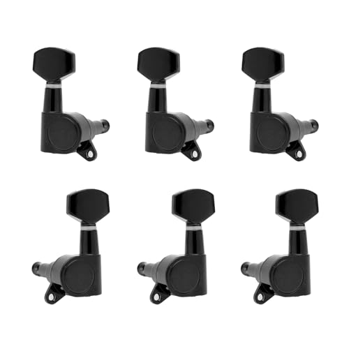 Chevilles d'accordage guitare noire 3G/3D - Mécaniques grand carré pour Fender