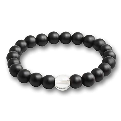 Bracelet perles onyx et pierre de lave pour le bien-être quotidien