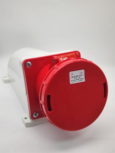 Toma de corriente industrial de panel 380V-415V IP67 para cajas de distribución trifásicas 4