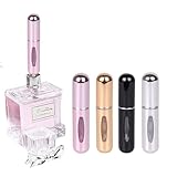 InfantLY Bright 5ml Perfume Atomizer Portable Liquid Container for Cosmetics Mini Aluminum Spray...