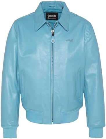 Schott NYC Herren Lc5100rib2-sky-xxl Jacke, blau, XXL