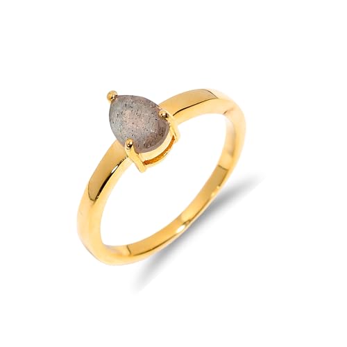Bague en argent et labradorite R-060-24-P, le cadeau idéal pour célébrer un moment unique