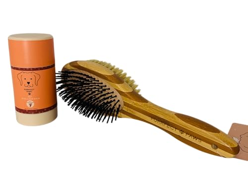 Bath & Body Works Sweet Honey Almond Pet Nose & Paw Balm 2.5 Ounces and Pin & Bristle Brush Set of 2