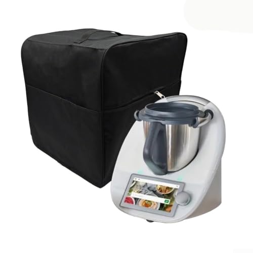 Housse anti-poussière pour mixeur TM5/For, double couche en tissu Oxford avec doublure imperméable, étui de rangement noir avec poche latérale