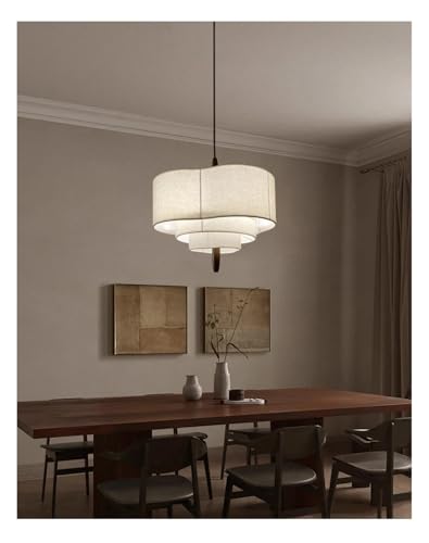 Lustre scandinave en tissu D45cm suspension design salon et chambre