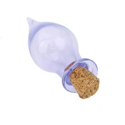 NC Frasco de Vidro para Gotas de água com 10 Unidades de Vidro de Cortiça Frasco de Desejos Pingente