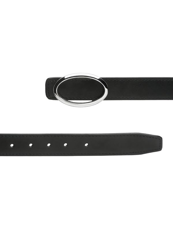 Image of APSIS Leather Belt for Women Waist Belt Casual Regular Fit - Perfect for Dress, Jeans, Any Occasion - | A BT W 119 Sl Bl