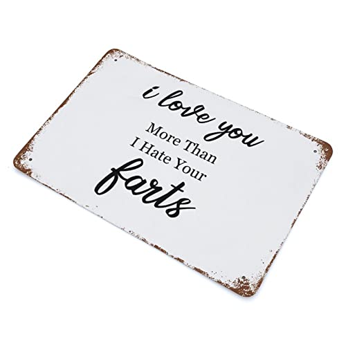 Plaque en métal I Love You More pour célébrer la complicité des couples - 3