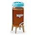 Kefirko Kombucha Fermenter, set da 4 l, supporto in legno e rubinetto in acciaio inox, appositamente progettato per la produzione di Kombucha, con filtro a carbone integrato, termometro e orologio per immagine