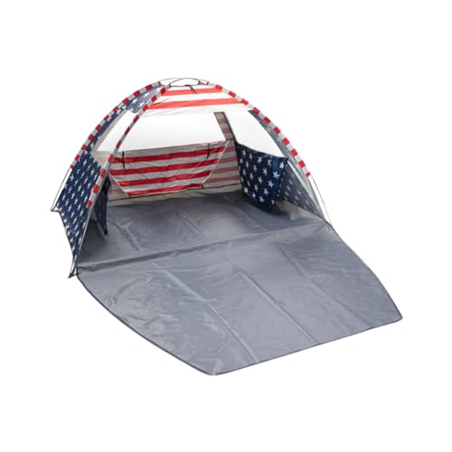 American Flag Portable Beach Tent Anti UV for 3-4 Person...