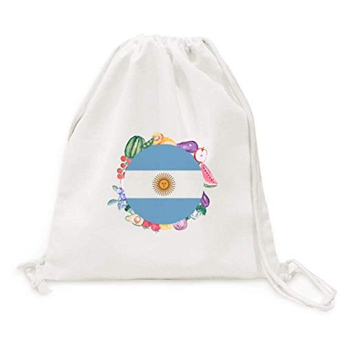 Sac en tissu pliable Argentine drapeau symbole pour courses de fruits et légumes au quotidien