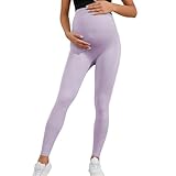Leggins Embarazada Mujer Leggins Deportivos Mujer Ropa Deportiva Vestido Prenatal Leggings para Abrigo Premama Pijama Pantalones Elasticos Mayas Deporte Termicos Ajustable Medias Compresión