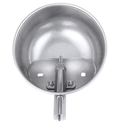 SEHOI 2 Pack Pig Waterer, Automatic Stainless Steel Pig Water Bowl with 1/2 Inch Water Nipper, Livestock Waterer Drinker for Piglets, Goats, Sheep and Other Farm Animals