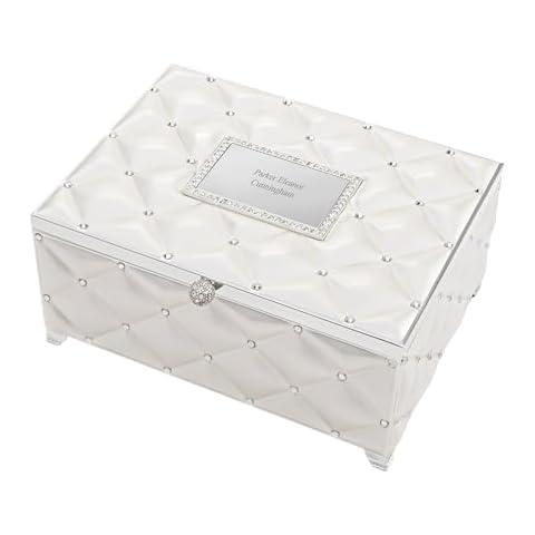 THINGS REMEMBERED Engraved Diamond Quilted Jewelry Box (Free Customization) Cover