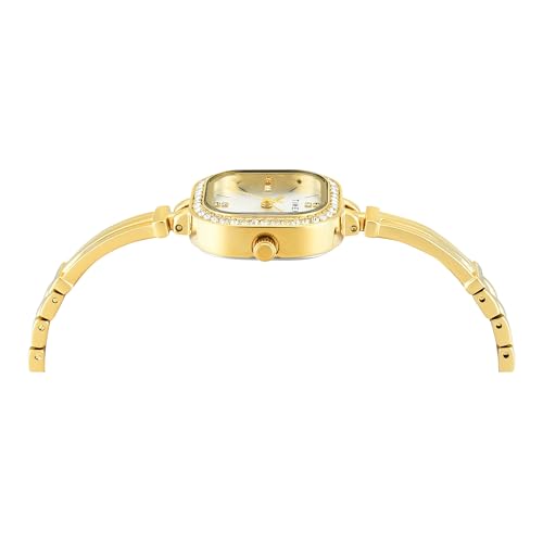 Image of TIMEX Silver-Tone Square Dial Analog Women's Watch - TWEL22900