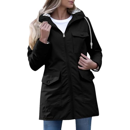 Chaqueta impermeable de mujer con forro caliente y cortavientos para montaña