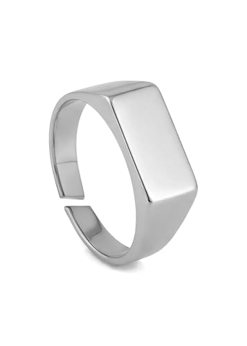 Bague fine pour homme Akitsune Fortis anneau réglable acier inoxydable