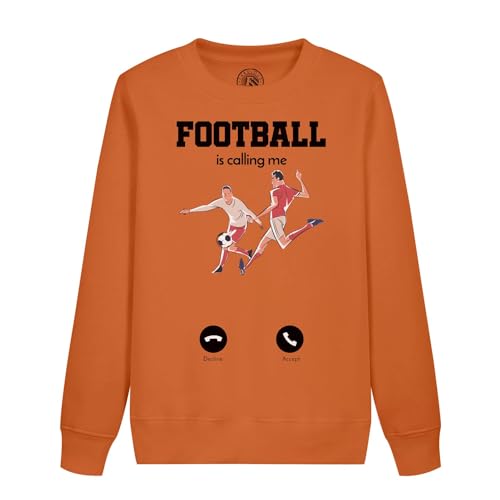 Sweatshirt enfant le foot m'appelle idéal pour l'école et les entraînements de foot