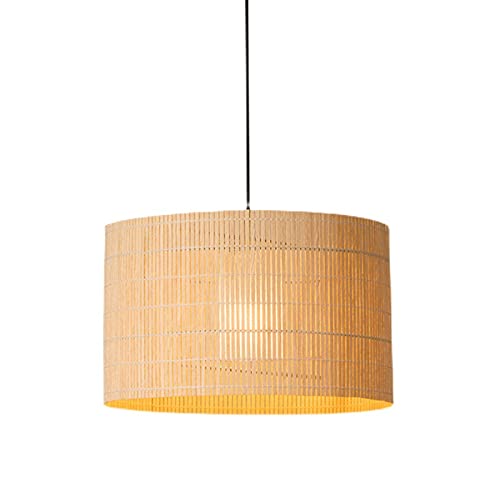 Lustre d'Asie du Sud-Est tressé main en osier naturel haut de gamme E27