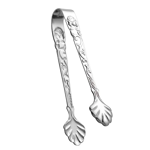 Mipcase Pince à Sucre Acier Inoxydable avec Design Antidérapant pour Bar Pince à Glace et Pratique pour Servir Glaçons et Sucre