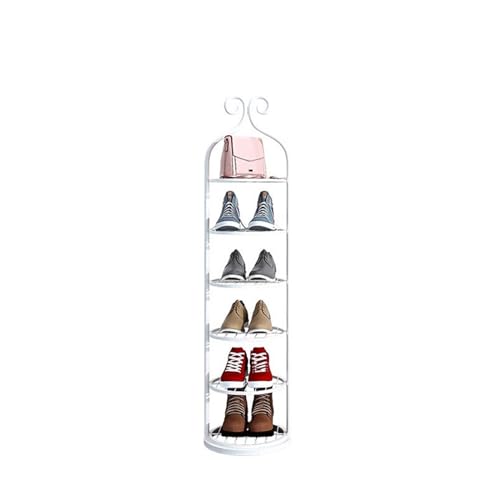 Petite étagère à chaussures étroite et meuble de rangement en fer