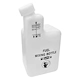 2 Stroke Engines Oil Fuel Mixing Bottle for Lawnmower Brush Cutter Chainsaw, 1L, 4 Ratios 32:1/50:1/40:1/25:1