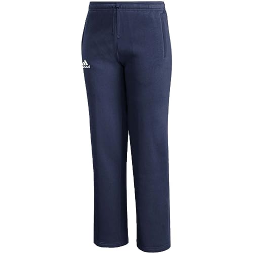 adidas Pantalones de forro polar para mujer, color azul marino, talla S