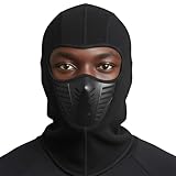 Capucha deportiva térmica, pasamontañas pesado de invierno con interior suave y cálido, cubierta protectora de cara completa, gorro térmico, sombrero de actividad al aire libre, equitación en nieve