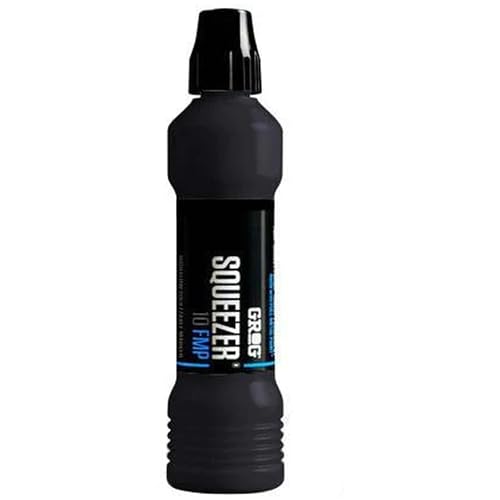 GROG Squeezer 10 FMP - 10 mm gewebte Spitze (10 mm woven tip) mit neuer Grog Spitze - Markierstift - Schwarz - Metallic - Wasserfest - Buchstabendruck - Rund - Kunststoff - 70 ml - 1 Stk