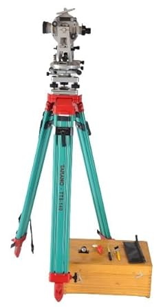 Vernier Transit Theodolite Survey Instruments, Civil Construction Works,Sliver & Grey,Standard (With Complete Accessories & Tripod /10 sec)