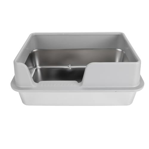 Caixa de Areia para Gatos, Caixa de Areia para Gatos de Entrada Superior Caixa de Areia para Gatos E