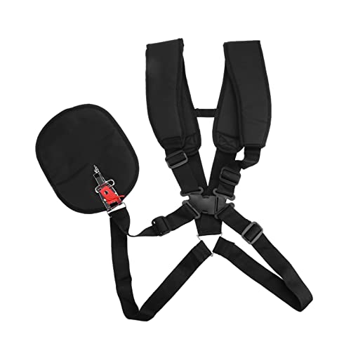Jwthee Trimmer Shoulder Strap, Professional Double Shoulder Strap Grass Trimmer Harness Strap for Trimmers Brushcutters Strimmer Harness Mower Nylon Belt for Brush Cutter Garden Lawn